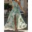 Women'S Elegant Floral maxi dress - One Shoulder Formal & casual party, Wedding Guest Gown - Lightweight Chiffon A-Line Dress with Flowy Train - Spring/Summer/Fall Evening Outfits - LL168, Spring Fashion, Asymmetrical Hemline, Delicate Detailing