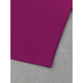 Women'S Vibrant Sun Graphic Crop Top T-Shirt - Casual Round Neck Short Sleeve, Machine Washable, Slim Fit, Perfect for Spring/Summer Outfits, Sunset Shirt